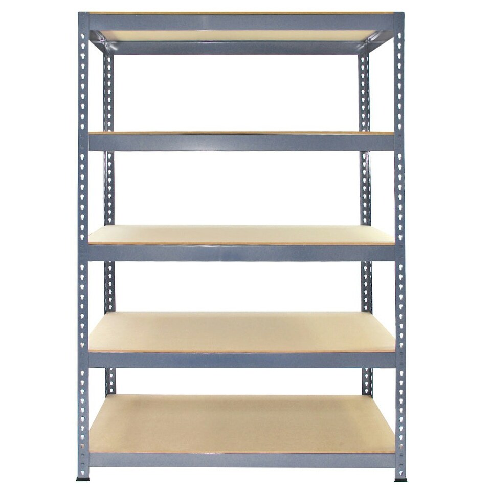 image 1 of 3 x Q-Rax Grey Metal Racking Units 90 x 50 x 180cm Blue