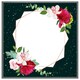 image 1 of Bright flowers, dark background (Picture Frame) Grey | M