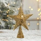 image 5 of Living and Home Wrought Iron Christmas Tree Topper Star Ornament  - 30*40cm