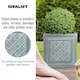 image 6 of Faux Lead Lattice Box Square Grey Light Stone Garden Planter W45 H45 L45 cm, 72 ltrs Cap.