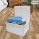 image 3 of White Paper Rope Woven Storage Xmas Hamper Basket Box with White Cloth Lining – Decorative Gift Basket for Christmas, Weddings, Parties & Home Storage