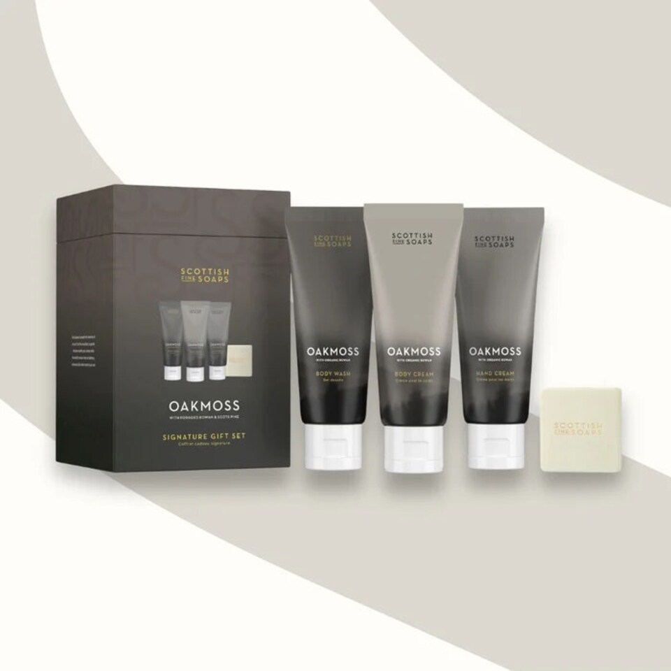 image 1 of Scottish Fine Soaps Oakmoss Signature Gift Set