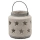image 1 of Hill Interiors Bloomville Stone Star Candle Lantern - Stone - 23cm x 18cm x 18cm