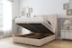 image 2 of Sloomy Hargrave Sand Naples Ottoman Bed With Mattress With 54" Wingback Headboard 4' Small Double