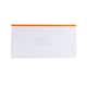 image 6 of Pack of 12 DL Clear Zippy Bags with Orange Zip