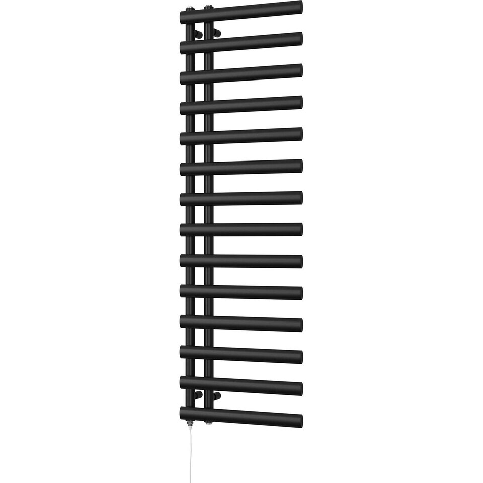 image 1 of Elyan - Black Electric Towel Rail H1592mm x W500mm 700w Standard