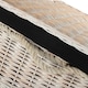 image 4 of Large White Wash Storage Hamper With Black Lining Wicker Basket | Black | Black