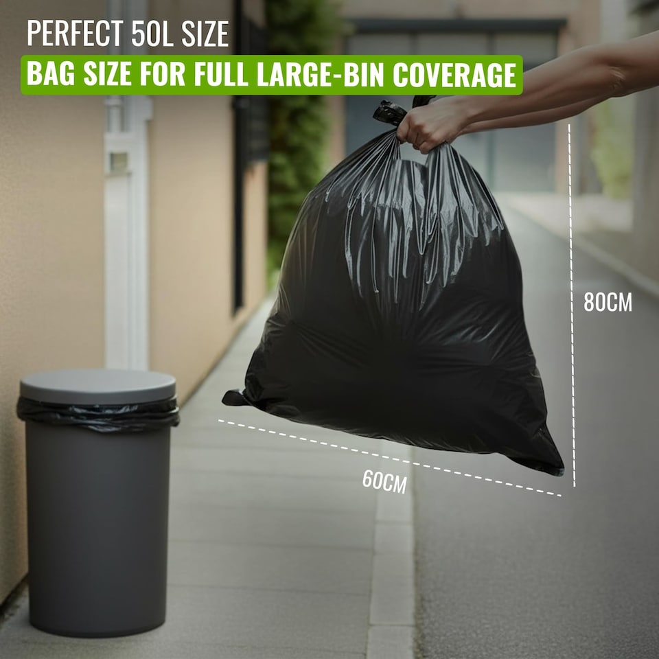image 1 of Ecobag Everyday Bin Bags Heavy Duty Refuse Sacks Leak Resistant