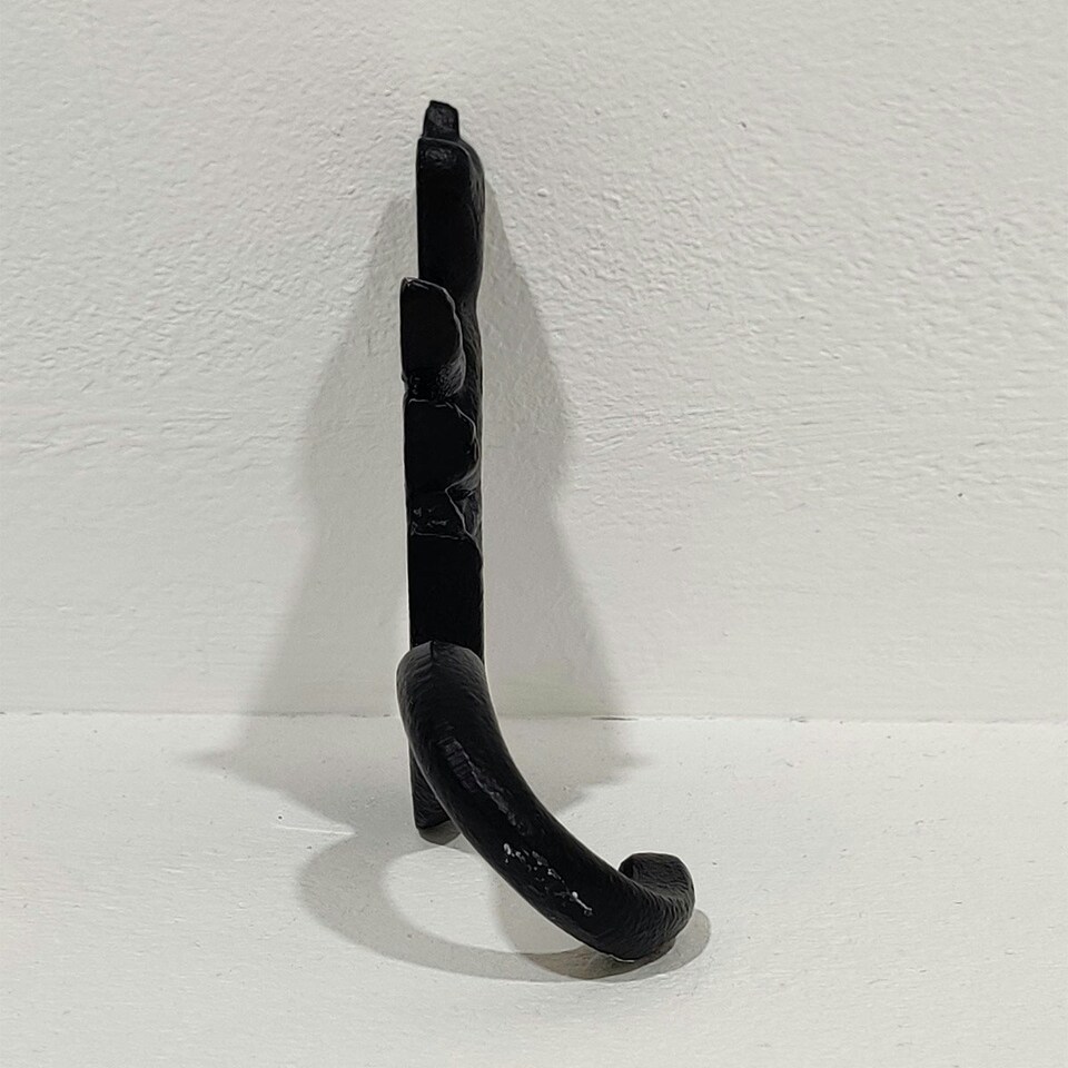 image 1 of Homescapes Cast Iron Cat Coat Hook Black | One Size