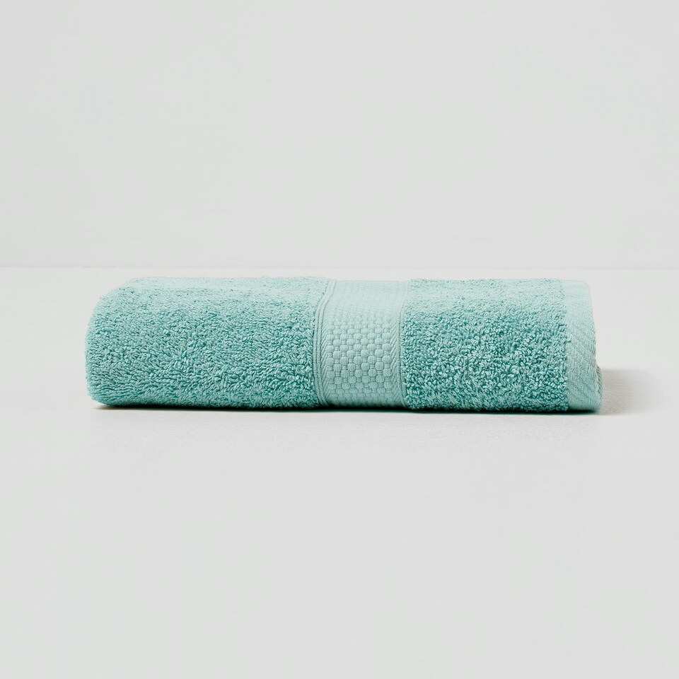 image 1 of Homescapes Turkish Cotton Hand Towel Set of 6 - Sea Green Green
