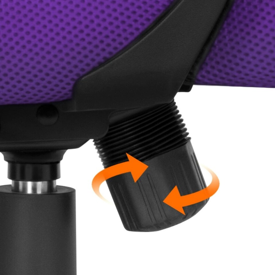 image 1 of Yaheetech Ergonomic Mesh Office Chair Mid-Back 360° Rolling Casters | Purple