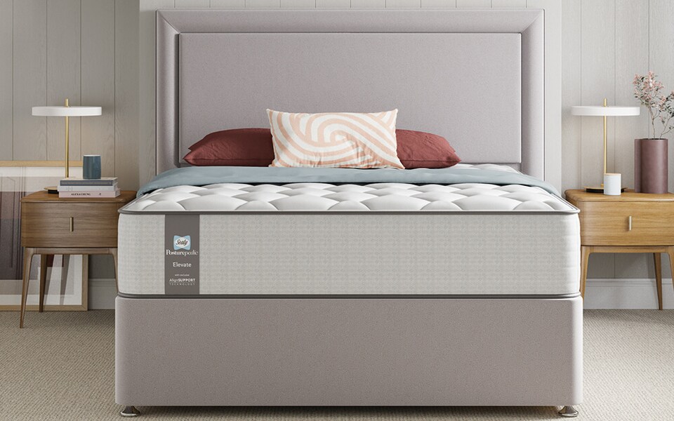 image 1 of Sealy Posturepedic Elevate Blackwood Mattress Double | White | 1