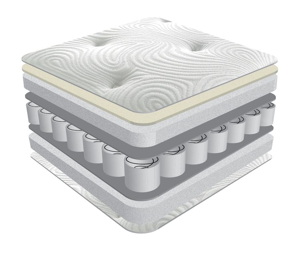 image 1 of Sareer Latex Pocket Sprung Mattress 4FT | White | Small Double