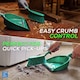 image 2 of Colour Coded Dustpan and Brush Sets Wide Plastic Dustpan with Rubber Lip and Soft Bristle Brush