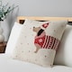 image 2 of BHS Christmas Santa Paws Cushion, White White | White