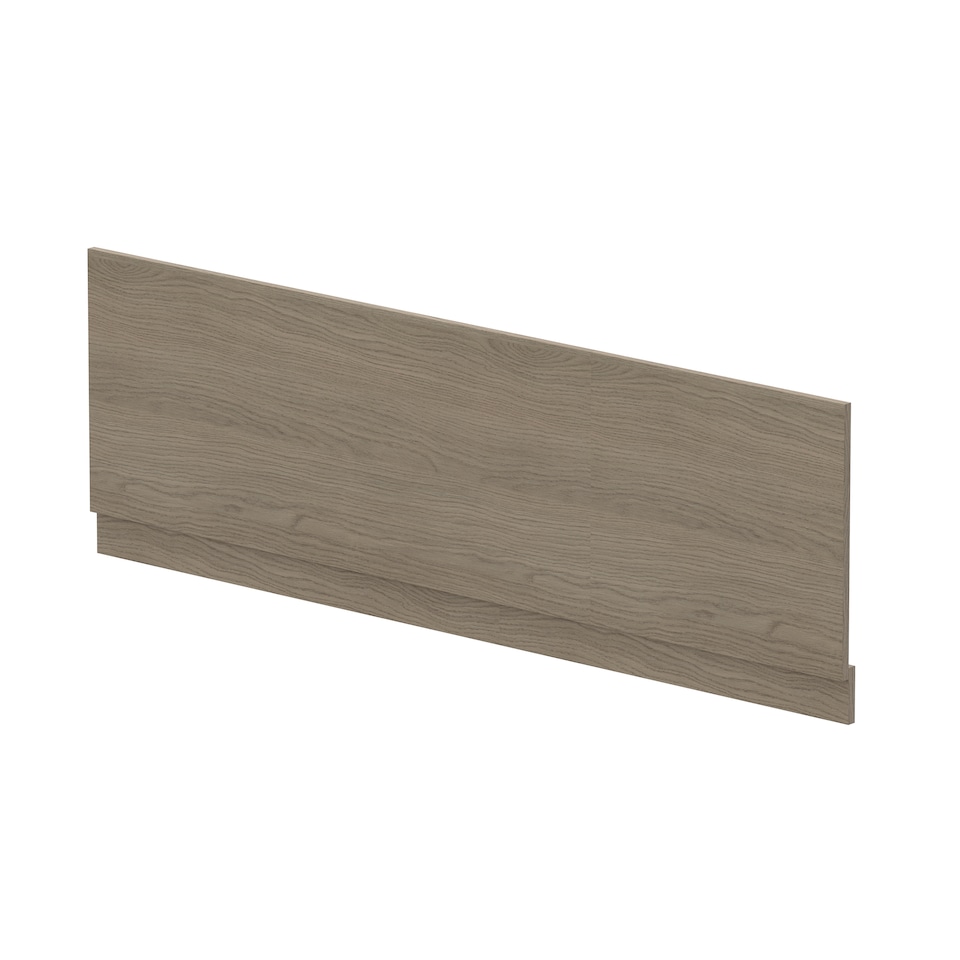 image 1 of 1700mm Bath MFC Front Panel & Plinth - Woodgrain Solace Oak | Brown | Solace Oak | 1