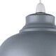 image 4 of Set of 2 Dome - Grey Easy Fit Metal Pendant Shades Grey