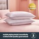 image 4 of Silentnight Luxury Hotel Collection Piped Bed Pillows, Hypoallergenic, Soft Medium Support, 4 Pack