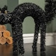 image 4 of 42cm Black Scaredy Cat with Arched Back Halloween Decoration