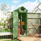 image 2 of Outsunny Small Shed, Tall Slim Wooden Garden Shed with 3 Removable Shelves and Roof Hatch, Compact Outdoor Tool Storage Cabinet with Asphalt Roof and Door Latch, 77 x 54.2 x 179 cm, Green
