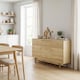 image 8 of HOMCOM Sideboard Soft Close Doors Wood Legs Walnut