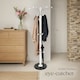 image 8 of Coat Stand - 16 hooks, with umbrella and bag holder | White | white | One Size | 1