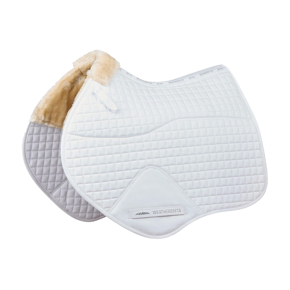 Weatherbeeta Prime Comfy Fleece Horse Saddlepad | White | White | Pony | 1