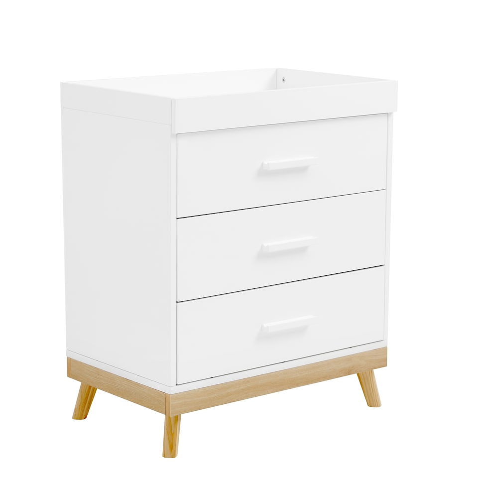 image 1 of Babymore Mona Nursery Chest Changer - White