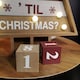 image 4 of 42cm Wooden Christmas Countdown Decoration with 10 Warm White LEDs