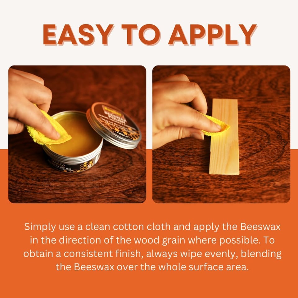 image 1 of Rustins Beeswax Polish for Wood Furniture 125ml