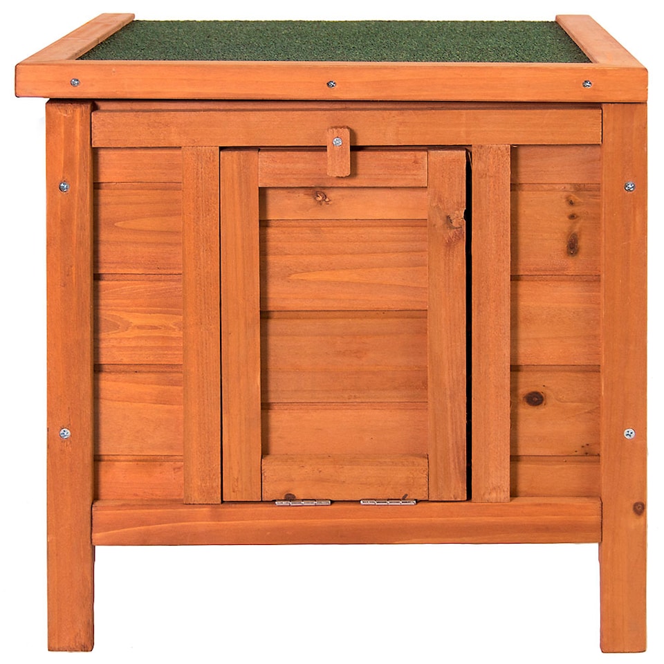 image 1 of Pet Vida Wooden Pet Hutch House Lockable Door Ramp Suitable for Indoor Outdoor Use - Pine