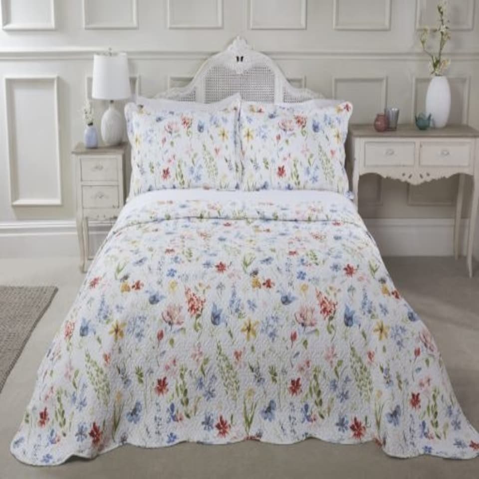 image 1 of Summer Meadow Bedspread Double Bed Multi Multi | Multi