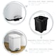 image 2 of Harbour Housewares Mismatched Toilet Brush & Bin Set - Matt Grey