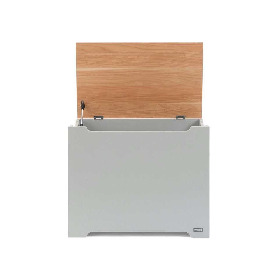 image 1 of Tutti Bambini Toy Box - Dove Grey/Oak