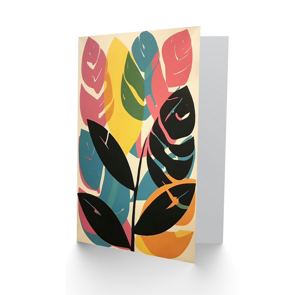 image 1 of Plant Lover Boho Leaves Modern For Her Birthday Card