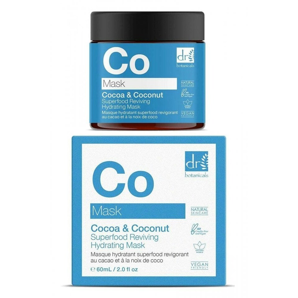 image 1 of Dr Botanicals Face Mask Reviving Hydrating 60ml Cocoa and Coconut