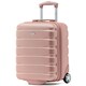 image 1 of Flight Knight 55x40x20 Ryanair Priority Cabin Suitcase, Also for EasyJet, Jet2, Lightweight,ABS Hard Shell, Durable 4-Wheel Cabin Case Pink | Rose | Cabin Bag
