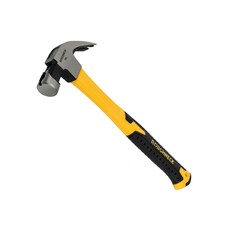 Roughneck Claw Hammer, Fibreglass Shaft - Multi Colour - 454g (16oz)
