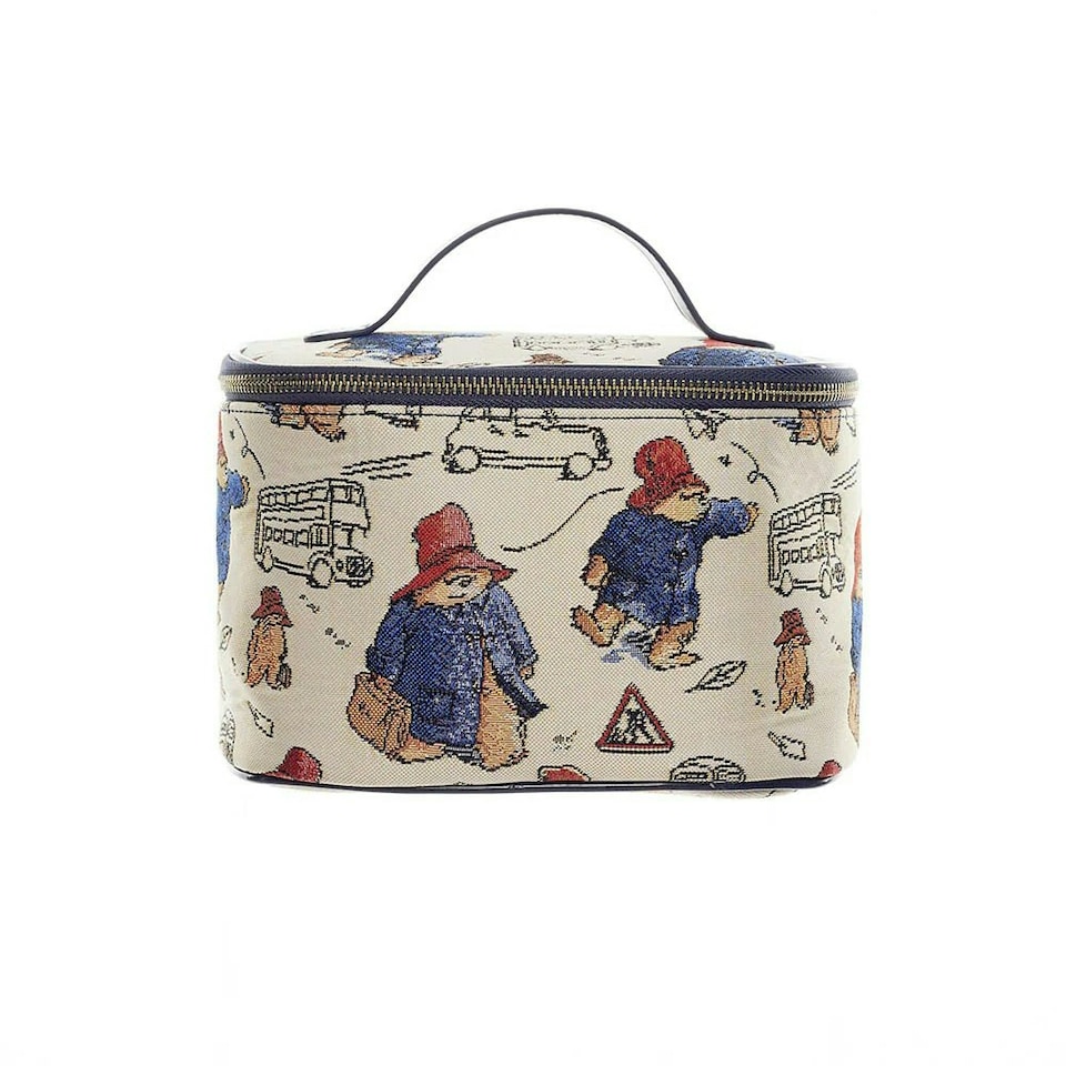 image 1 of Signare Vanity Storage Bag Paddington Bear | Cream