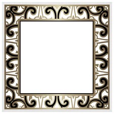 Egyptian frame (Picture Frame) White | L