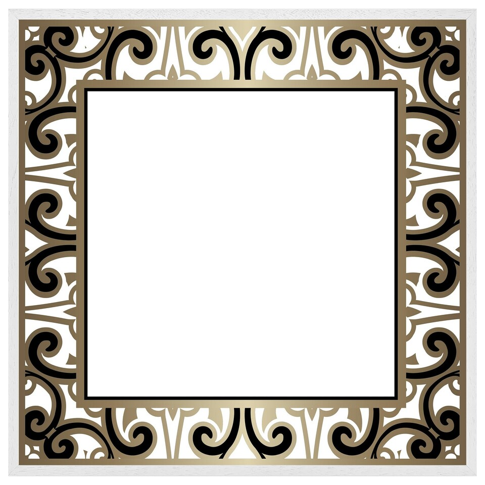 image 1 of Egyptian frame (Picture Frame) White | L
