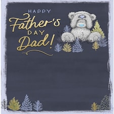 Bear Making Heart Shape Dad Father's Day Card