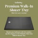 image 4 of Balterley Premium Walk-In Shower Tray | Grey | Slate Grey | 1
