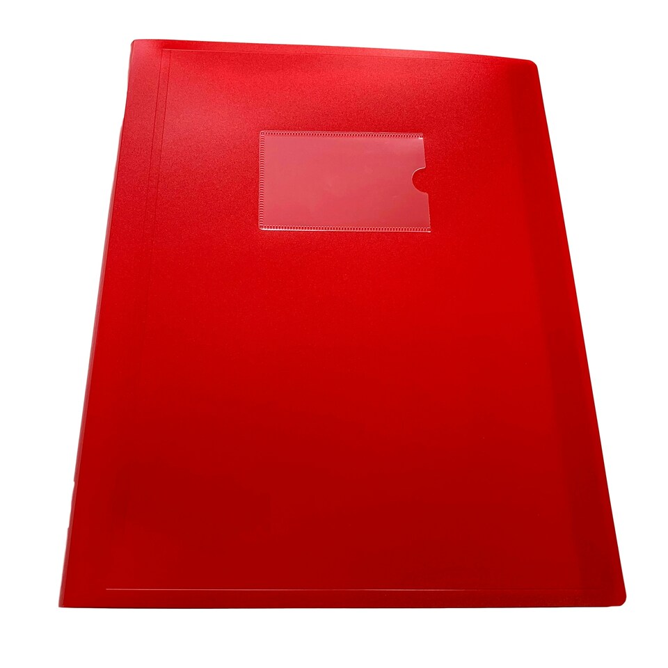 image 1 of A4 Red Flexible Cover 150 Pocket Display Book