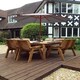 image 2 of Eight Seater Square Table Set with Cushions - W250 x D250 x H98 - Fully Assemble - Grey