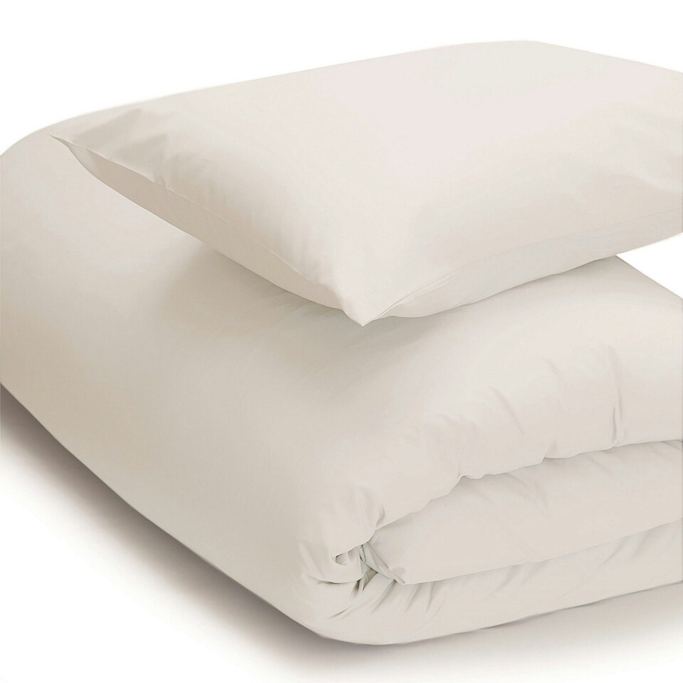 Belledorm Easycare Percale Duvet Cover - White - Superking