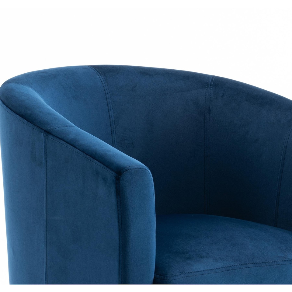 image 1 of Velvet Fabric Tub Chair Sofa Armchair Modern Office Reception Living Room
