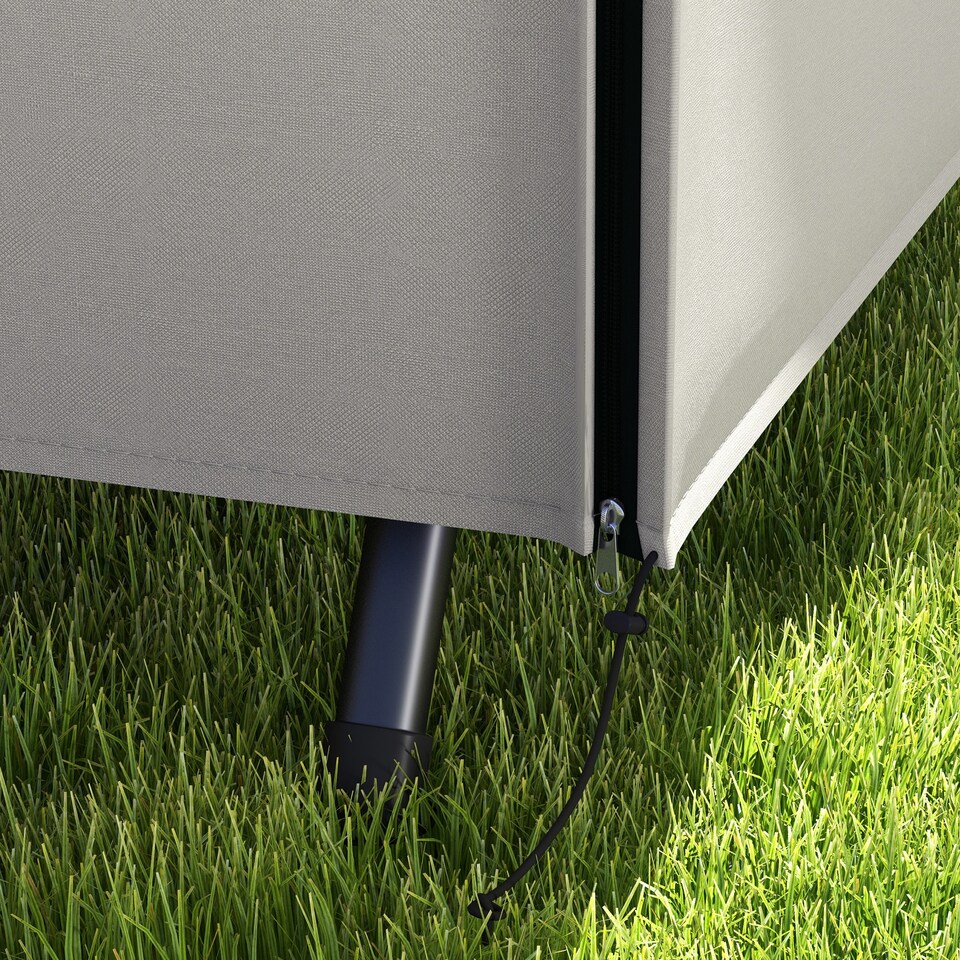 image 1 of Outsunny Garden Furniture Protector Patio Swing Chair Cover | Grey | Light Grey | 205L x 124D x 164Hcm