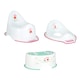 image 1 of Peppa Pig Pink Non Slip Potty, Training Seat and Teal Step Stool