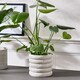 image 2 of Valverde Rippled Ceramic Vase Grey